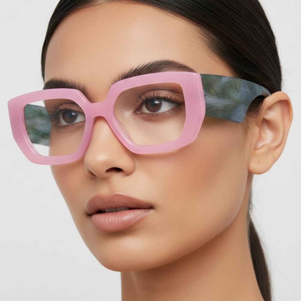 ✨Stylish Pink Women's Glasses - Picture 10 of 10